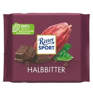 Ritter Sport Halbbitterschokolade 100 g