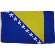 Bild XXL Flagge Bosnien-Herzogowina 250 x 150 cm Fahne, mit 3 Ösen 100g/m2 Stoffgewicht