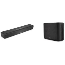 Denon Home Sound Bar 550 kompakte Heimkino Soundbar mit Dolby Atmos, DTS:X & Home 250 Multiroom-Lautsprecher, HiFi Lautsprecher mit HEOS Built-in, Alexa integriert, WLAN, schwarz