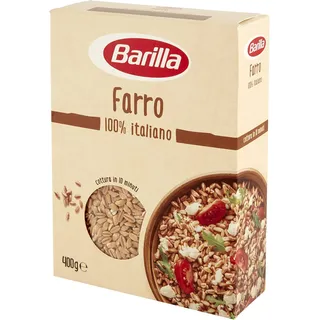 Barilla Farro 100% italienisch Dinkel Lecker, gesund und eine Quelle für Ballaststoffe Mittelmeerküche 400g