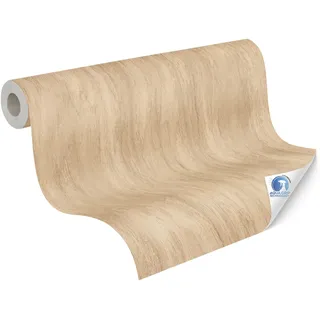 ascreation Vliestapete Holzoptik 10 m x 0,32 m 0 g Braun/Bronze 35001000