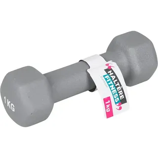 upfit Hantel 1 kg grau Gusseisen einzeln perfekter Griff vielseitige Übungen