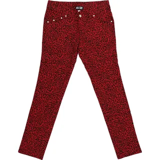 Nix Gut - Leo, Frauenhose Rot im Skinny-Fit-Style - Rot