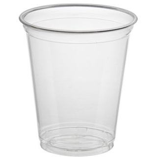 Papstar Trinkbecher / Plastikbecher "Hurricane" (50 Stück), aus PET-Kunststoff 0,3 l, Durchmesser 9,5 cm, Höhe 11,7 cm, glasklar, für Smoothies, Frozen Drinks, Desserts, wiederverwendbar #11311