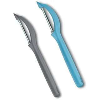 Victorinox Sparschäler Set 2-tlg. Karibikblau & Cool Grey