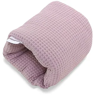 HOBEA-Germany Ministillkissen Arm-Stillkissen kleines Stillkissen für unterwegs Stillmuff Reisestillkissen in verschiedenen Designs, Modell: Waffelmuster Mauve