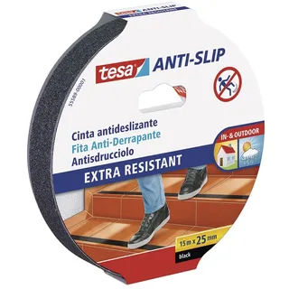 15 m x 25 mm rutschfeste Bänder in Schwarz, ideal für die Erhöhung der Sicherheit auf rutschigen Oberflächen. Bietet festen und dauerhaften Halt in jeder Umgebung.