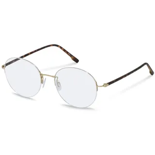 Rodenstock R7145 Rounded Brille - Gold / Havana - 140/51 mm