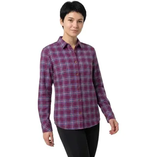 Roxy Let It Go Check Langarmhemd - Blackberry Wine Purple Plaid - M