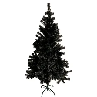 Weihnachtsbaum 150cm schwarz künstlicher Tannenbaum Kunsttanne Christbaum Deko - Schwarz