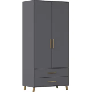 Rauch Drehtürenschrank SHINJO 93 x 203 x 53 cm Grau