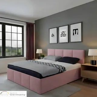 Halmon Schlafkomfort Betten Dalas 180 x 200 cm H2 Rosa