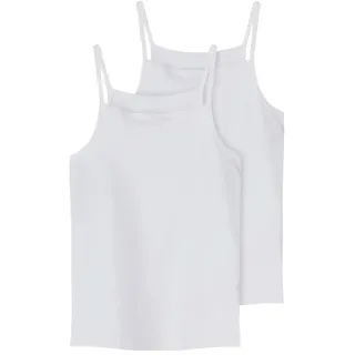 NAME IT Mädchen Nkfstrap Top 2p Noos Unterhose, Bright White, 146 EU