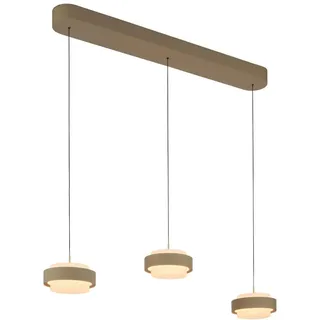 Schöner Wohnen Led-Pendelleuchte , Sandfarben , Metall, Kunststoff , F , 17.5x180x96 cm , Schutzklasse II (Schutzisoliert) , höhenverstellbar , Lampen & Leuchten, Innenbeleuchtung, Hängeleuchten, Pendelleuchten