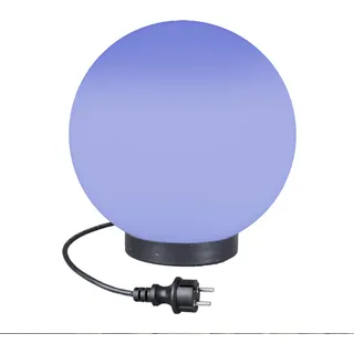 Kugelleuchte Kugellampe RGB Außenleuchte Ø 15cm Gartenlampe LED + Fernbedienung - Weiß