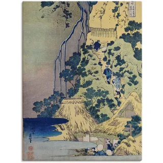 Artland Leinwandbild »Reisende beim Aufstieg eines Berges« Berge 1 Stk. tlg. auf Holzrahmen gespannt, grau