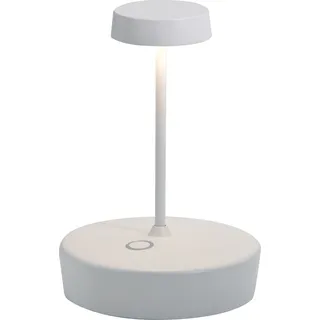 Zafferano Swap Mini Tischlampe - Aufladbare LED Außenlampe - 14,8 cm - Weiß - Weiß