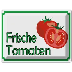 Blechschild 30x40 cm - frische Tomaten Hofladen