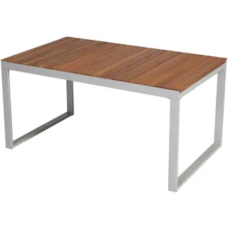 Merxx Ausziehtisch 150 x 90 x 74 cm Silber/Braun