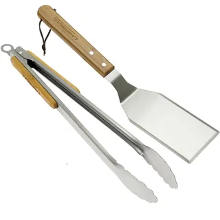 CAMPINGAZ Grillbesteck 36 cm Edelstahl/Bambus braun/silber/weiß