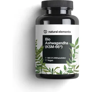 Natural Elements Bio Ashwagandha KSM-66 Kapseln 180 St.