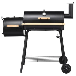 Costway Holzkohlegrill schwarz