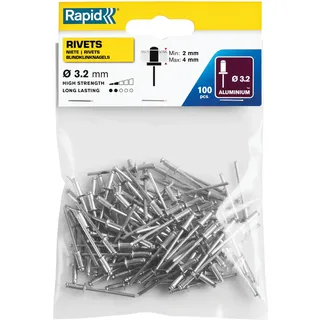 Rapid Blindnieten Aluminium Ø 3,2 mm 100 Stück