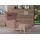 Ohrensessel Telford Strukturstoff 77 x 106 x 92 cm Rosa mit Hocker
