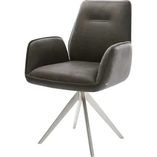 DeLife Esszimmerstuhl Zoa-Flex Mikrofaser anthrazit