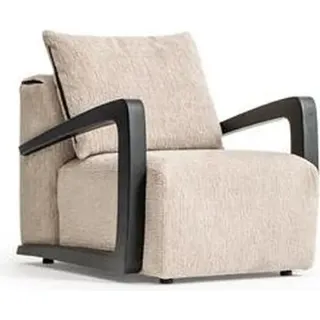 Luxus Sofa-Set Sitzgruppe Wohnlandschaft L-Form Sofa Sessel Textil Neu - Beige