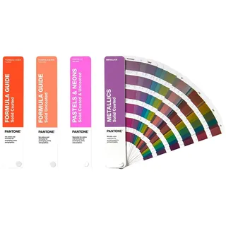 Pantone GP1605B Solid Guide Set – Beschichtete und unbeschichtete Formel – 4 Farbfächer in chromatischer Farbanordnung