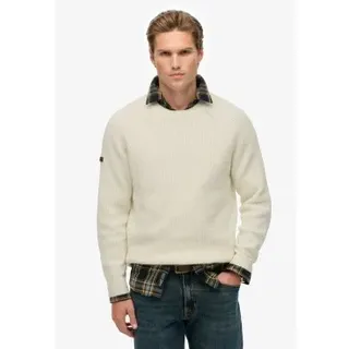 Superdry für Herren. M6110696A Chunky Raglan Winter Pullover beige (XXL), Lässig, Polyester, Nachhaltig