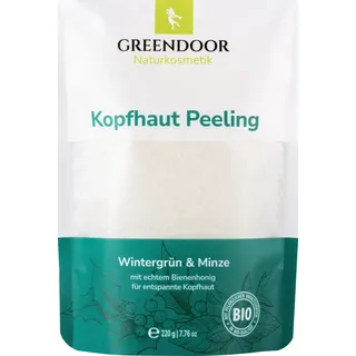 GREENDOOR Kopfhautpeeling Wintergrün Pfefferminze 220 g