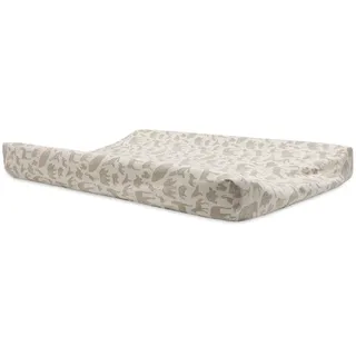 Jollein 022-503-67044 Wickelauflagenbezug - Animals nougat (50x70 cm) weiß/nougat