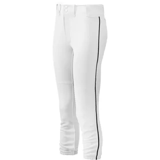 Mizuno Damen Gürtel Select Paspel Hose, Damen, 350314.0090.03.XS, weiß/schwarz, xs