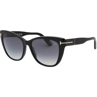 Tom Ford - Rauch Polarisiert-Sonnenbrille für Damen SY1071 (Einheitsgröße) (Glänzendes Schwarz) - Schwarz