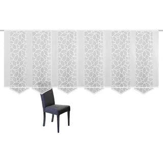 HOME WOHNIDEEN »JENNA« Klettband 6 Stk. tlg. Schiebevorhang Jacquard Set, inkl. Befestigungszubehör,