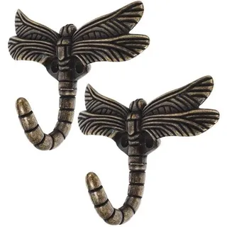Zwei Vintage Wandhalterungen aus Zinklegierung, für Wohn-, Badezimmer, Accessoires, Schüsseln und Schlüssel, antike Barock-Design-Elemente, schwarz.