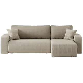 kaiser möbel Ecksofa Cappuccino, Textil, 4-Sitzer, L-Form,L-Form, 244x142 cm, Wohnzimmer, Sofas & Couches, Wohnlandschaften, Ecksofas