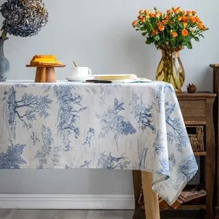 Glory Season Tischdecke 140 x 308 cm blau