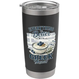 Alles ist besser mit griechischem Joghurt Doppelwandiger Edelstahl-Thermobecher