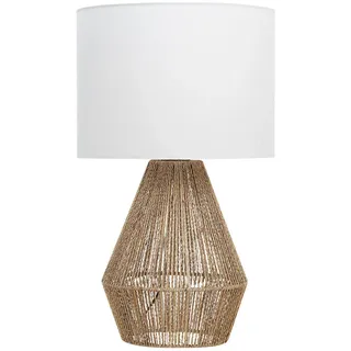 Beliani Tischleuchte Malewa 23/23/52 cm , Papier , E27 , 23x52x23 cm , Lampen & Leuchten, Innenbeleuchtung, Tischlampen