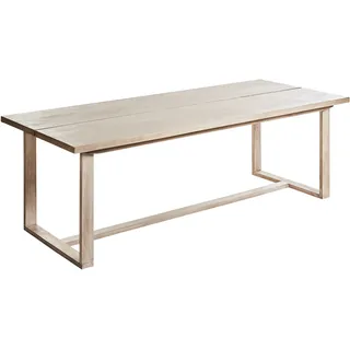 Beliani Gartentisch 230 x 100 x 75 cm Braun