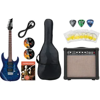 IBANEZ GRX70QA-TBB Transparent Blue Burst