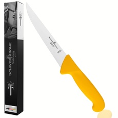 Schwertkrone Metzgermesser Stechmesser 7'' Solingen - Edelstahl, polierte Klinge, rostfrei