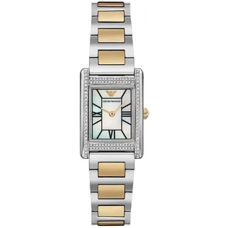 Emporio Armani Die Damenarmbanduhr Emporio Armani AR11642 in klassischem Silber.