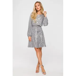 Made of Emotion Minikleid für Frauen Riohn M715 silber XXL - Silber