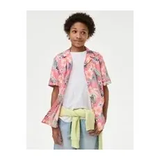Boys M&S Collection 2pc Pure Cotton Shirt & T-Shirt Set (6-16 Yrs) - Pink Mix, Pink Mix - 14-15 Years