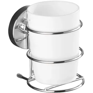 Wenko Zahnputzbecher Milazzo« Chrom-Weiß