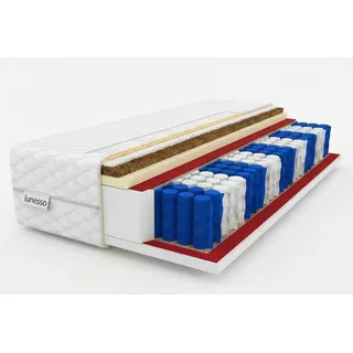 roe furniture Matratze 120X200 METIS H3 KOKOS Premium Federkern Komfort 24cm 9 zonen